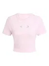 Adidas Originals Adidas Campus 2000 Back Cutout Rib Crop T-shirt In Pink