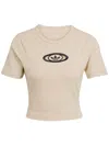 Adidas Originals Originals Campus 2000 Ribbed Logo-embroidered Top In Neutral