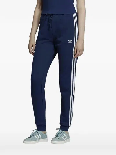 Adidas Originals Originals Cuffed Striped Track Pants In Blue