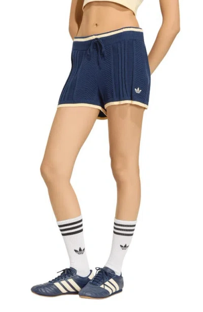 Adidas Originals Originals Knit Shorts In Night Indigo