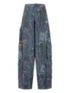 Adidas Originals Leaf Camo Print Satin Cargo Pants