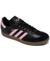 Adidas Originals Men's Samba Messi Casual Sneakers From Finish Line In Black,pink
