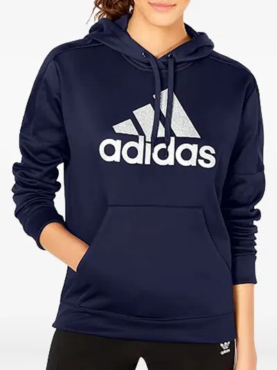 Adidas Originals Originals Shine Logo Hoodie In Blue