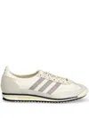Adidas Originals Adidas Womens Cream Lilac Navy Sl 72 Suede And Mesh Low-top Trainers In Nude