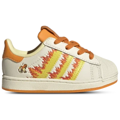 Adidas Originals Kids' Originals Superstar In White/yellow