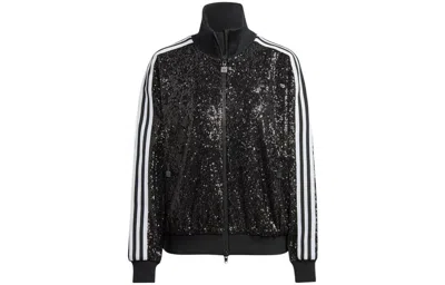 Pre-owned Adidas Originals Originals Trefoil Sparkle Stripe Track Jacket - Hm2054 In Black