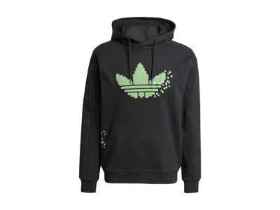 Pre-owned Adidas Originals Originals X Minecraft Graphic Hoodie In Black