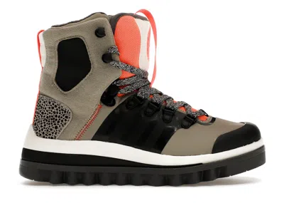 Pre-owned Adidas Originals Outdoor Eulampis Stella Mccartney Leopard (women's) Sneakers In Tech Beige/core Black/solar Orange