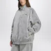 Adidas Originals Oversized Track Jacket Grey In Gray