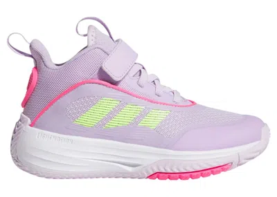 Pre-owned Adidas Originals Ownthegame 3.0 Sneakers In Ice Lavender/lucid Lemon/powder Plum