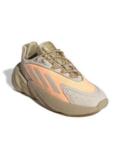 Adidas Originals Kids' Ozelia "bliss/screaming Orange" Sneakers In Multi