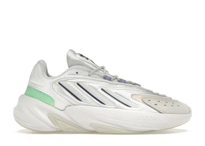 Pre-owned Adidas Originals Ozelia (women's) Sneakers In Cloud White/dark Purple/beam Green In Multi