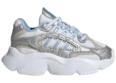 Pre-owned Adidas Originals Ozmillen El Grey Sneakers In Cloud White/glow Blue/grey One In Multi
