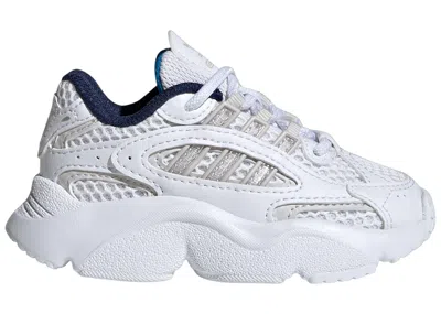 Pre-owned Adidas Originals Ozmillen Grey Sneakers In Cloud White/grey One/bright Blue In Multi