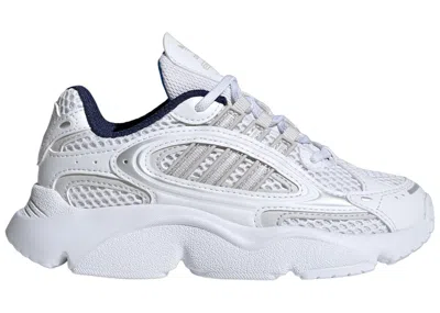 Pre-owned Adidas Originals Ozmillen Grey Sneakers In Cloud White/grey One/bright Blue In Multi