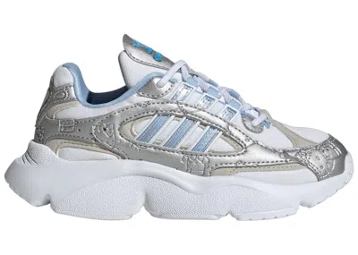 Pre-owned Adidas Originals Ozmillen Hello Kitty Grey Sneakers In Cloud White/glow Blue/grey One