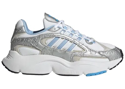 Pre-owned Adidas Originals Ozmillen Hello Kitty Grey Sneakers In Cloud White/glow Blue/grey One