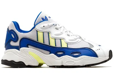 Pre-owned Adidas Originals Ozweego 3 Og (women's) Sneakers In White/royal Blue/solar Yellow In Multi