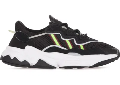 Pre-owned Adidas Originals Ozweego Black (women's) Sneakers In Core Black/solar Green/onix