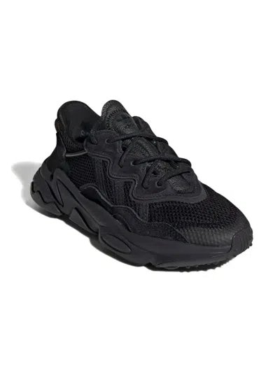 Adidas Originals Kids' Ozweego Lace-up Sneakers In Black