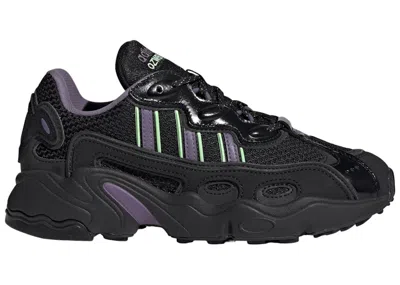 Pre-owned Adidas Originals Ozweego Og (women's) Sneakers In Core Black/shadow Violet/green Spark In Multi