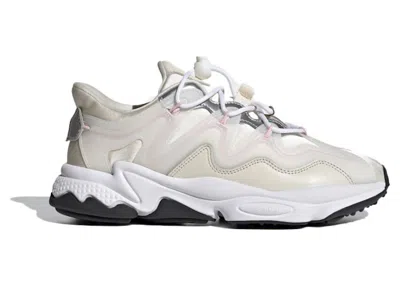 Pre-owned Adidas Originals Ozweego Plus Pink (women's) Sneakers In Chalk White/clear Pink/silver Metallic In Multi