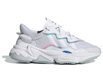 Pre-owned Adidas Originals Ozweego Sneakers In Cloud White/sky Blue Tint