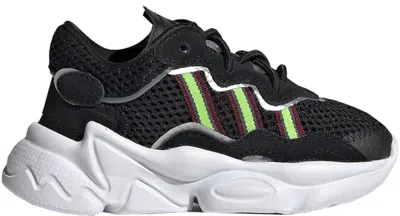 Pre-owned Adidas Originals Ozweego Sneakers In Core Black/solar Green/onix