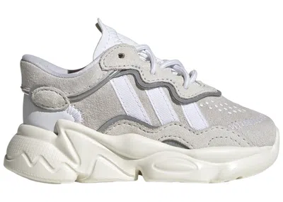 Pre-owned Adidas Originals Ozweego Sneakers In Crystal White/cloud White/off White