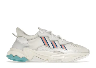 Pre-owned Adidas Originals Ozweego (women's) Sneakers In Cloud White/signal Coral/blue Glow In Multi