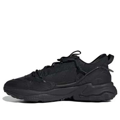 Adidas Originals Ozweego Zip Shoes In Black