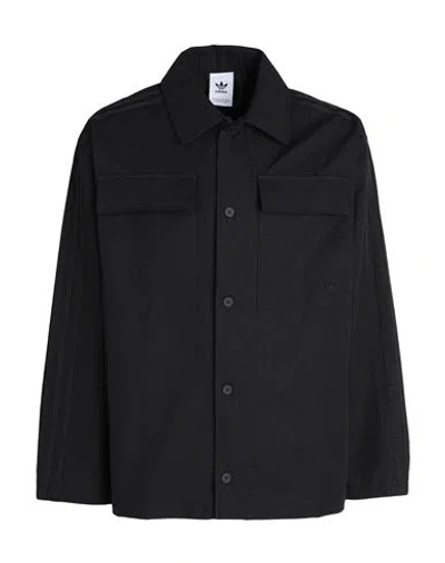 Adidas Originals P Ess+ Ls Shirt Man Shirt Black Size Xl Cotton