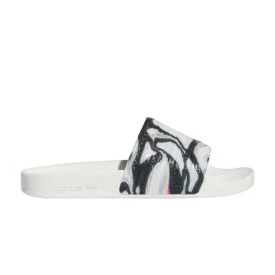 Pre-owned Adidas Originals Pabllo Vittar X Adilette Slide 'pride' In White