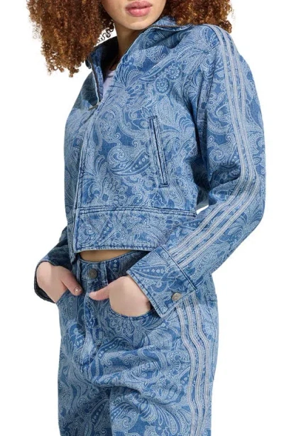 Adidas Originals Paisley Track Jacket In Blue