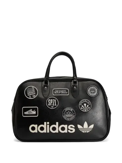 Adidas Originals Parbold Spzl Patch-detail Tote Bag In Black