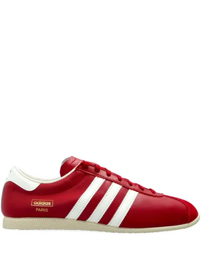Adidas Originals Paris Stripes Lace-up Sneakers In Red