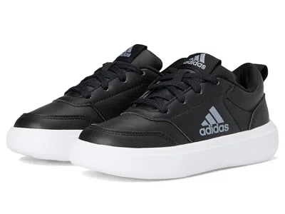 Adidas Originals Park St Sneaker (little Kid/big Kid) Boy's Shoes Black/iron Metallic/white : 4.5 Big Kid M, Leather