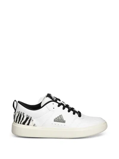 Adidas Originals Park St Zebra-print Lace-up Sneakers In White