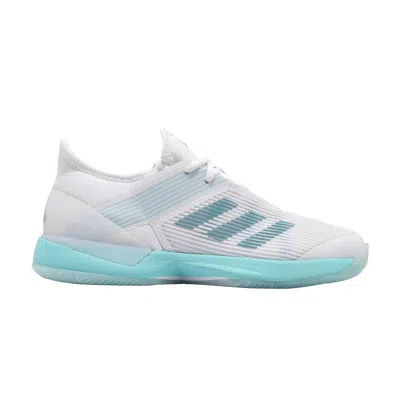 Pre-owned Adidas Originals Parley X Wmns Adizero Ubersonic 3 'blue Spirit' In White