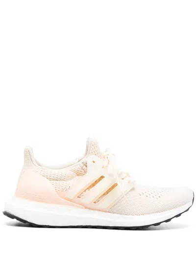 Adidas Originals Perforated Low-top Sneakers In Ecru Tint / Semi Coral Fusion