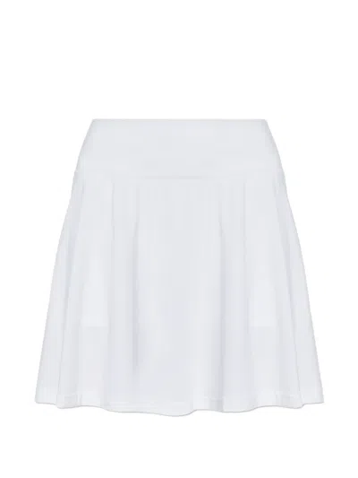 Adidas Originals Perforated-detail Mini Skort In White