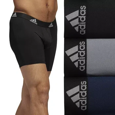 Adidas Originals Performance Mens 3 Pack Boxer Briefs 5152378a In Black