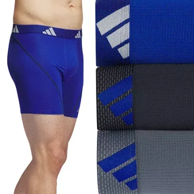 Adidas Originals Performance Mesh Mens 3 Pack Boxer Briefs 5157977a In Blue