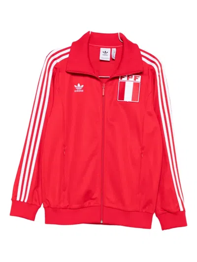Adidas Originals Peru Zip-up Sweatshirt In Red