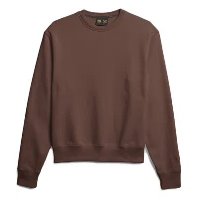 Pre-owned Adidas Originals Pharrell Williams Basics Crewneck Sweatshirt In Earth Brown