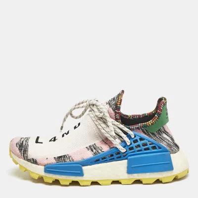 Pre-owned Adidas Originals Pharrell Williams X Adidas Multicolor Knit Fabric Nmd Hu Solar Pack Mother Sneakers Size 38