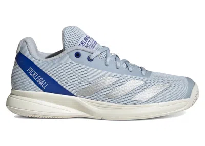 Pre-owned Adidas Originals Pickleball (women's) Sneakers In Halo Blue/silver Metallic/lucid Blue