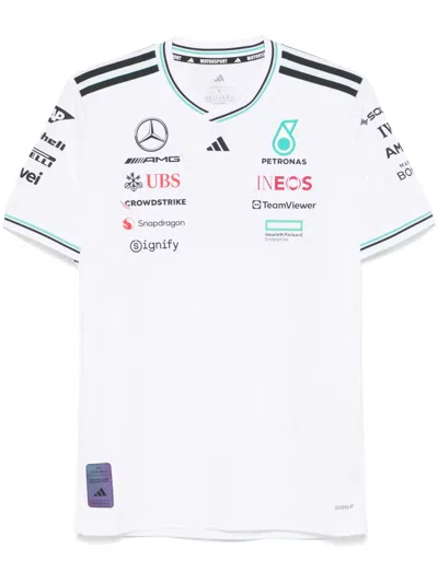 Adidas Originals Pilot Mercedes-amg Petronas Formula One Team T-shirt In 白色