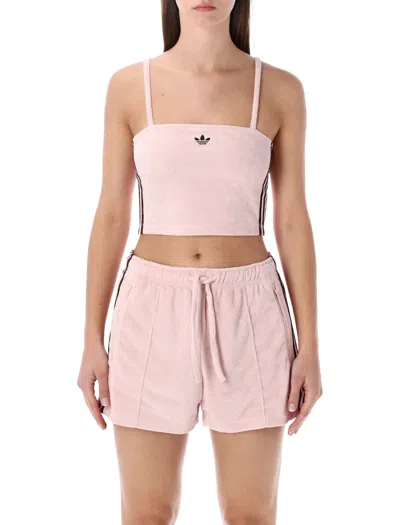 ADIDAS ORIGINALS ADIDAS ORIGINALS PINK TERRY BANDEAU TOP