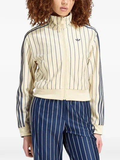 Adidas Originals Pinstripe-print Sweater In Multi
